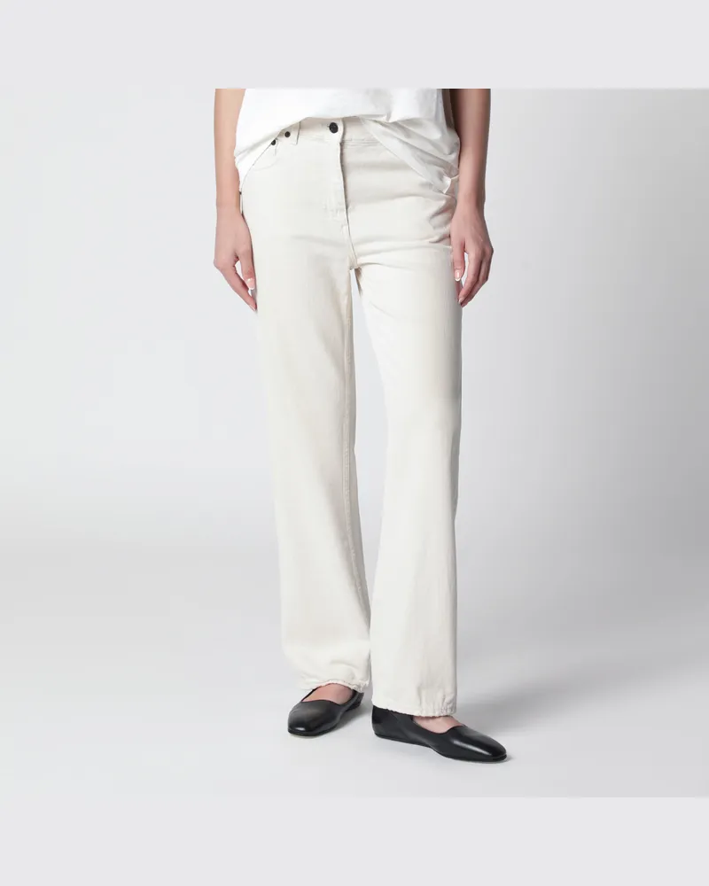 The Row Fargo-Jeans aus Baumwoll-Denim in Ecru White