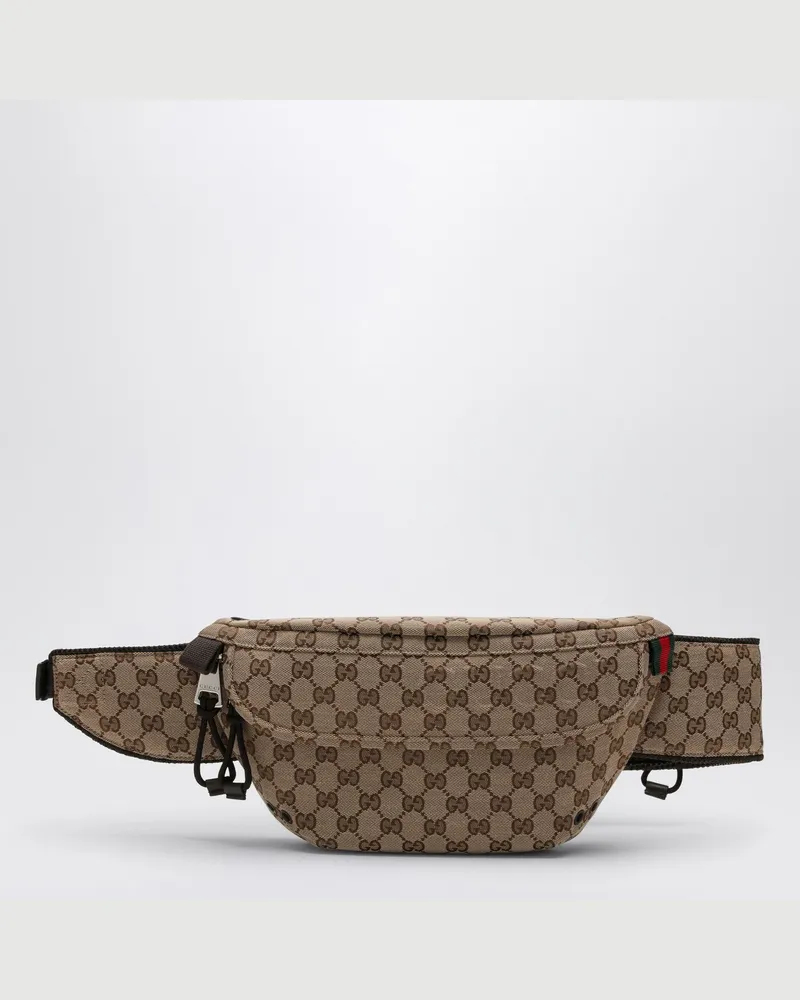 Gucci Kleine Gürteltasche aus GG-Stoff Beige