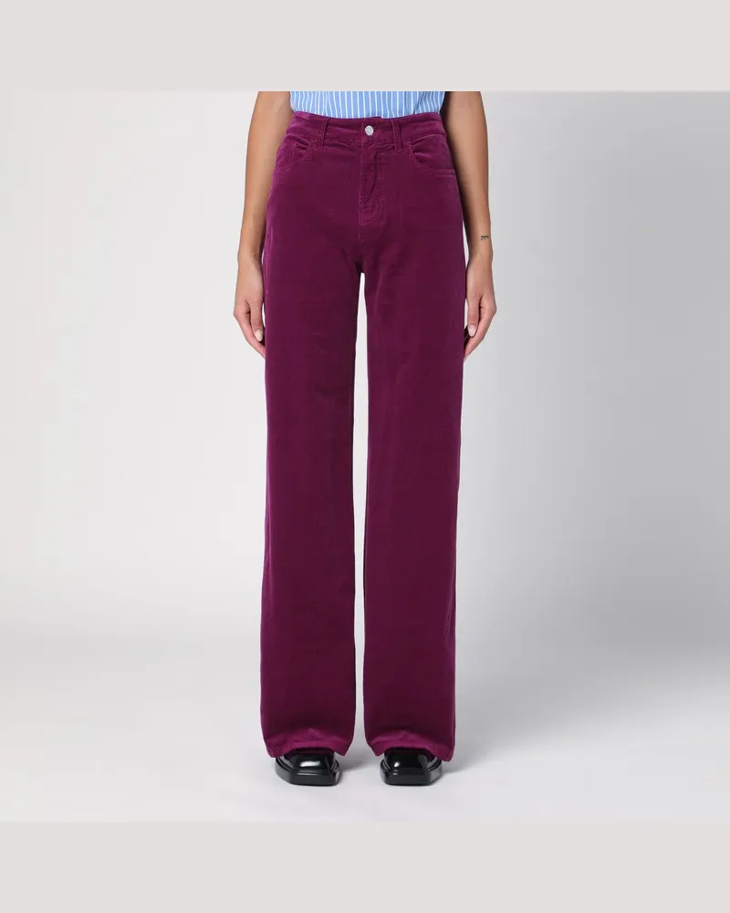 Department 5 Violette Palazzohose aus Cord Violett