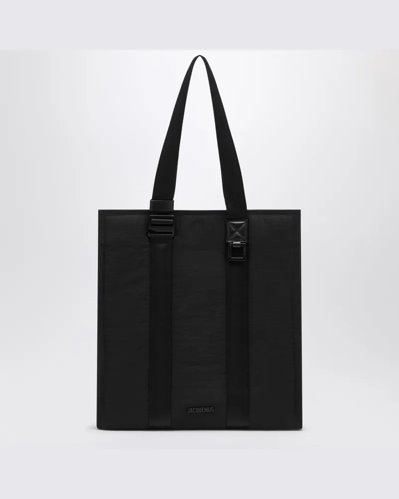 Jacquemus Schwarze Seil-Tote-Tasche Le Cabas Schwarz