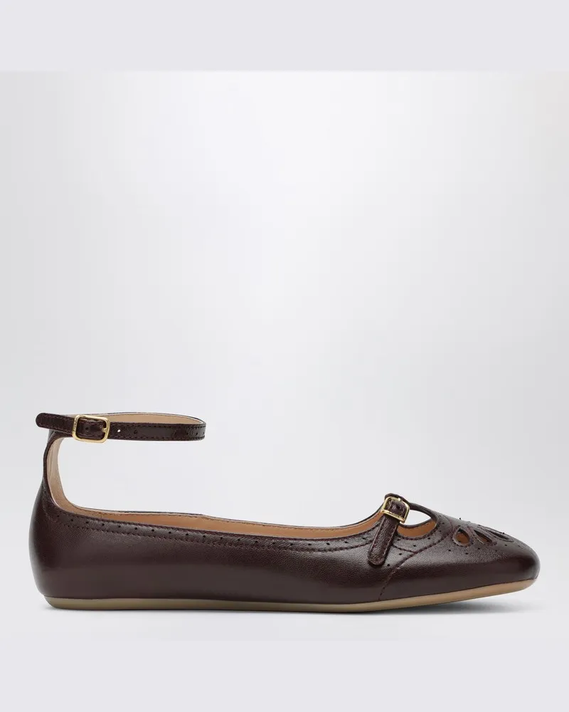 Chloé Bordeauxviolette Misty-Ballerinas Violett