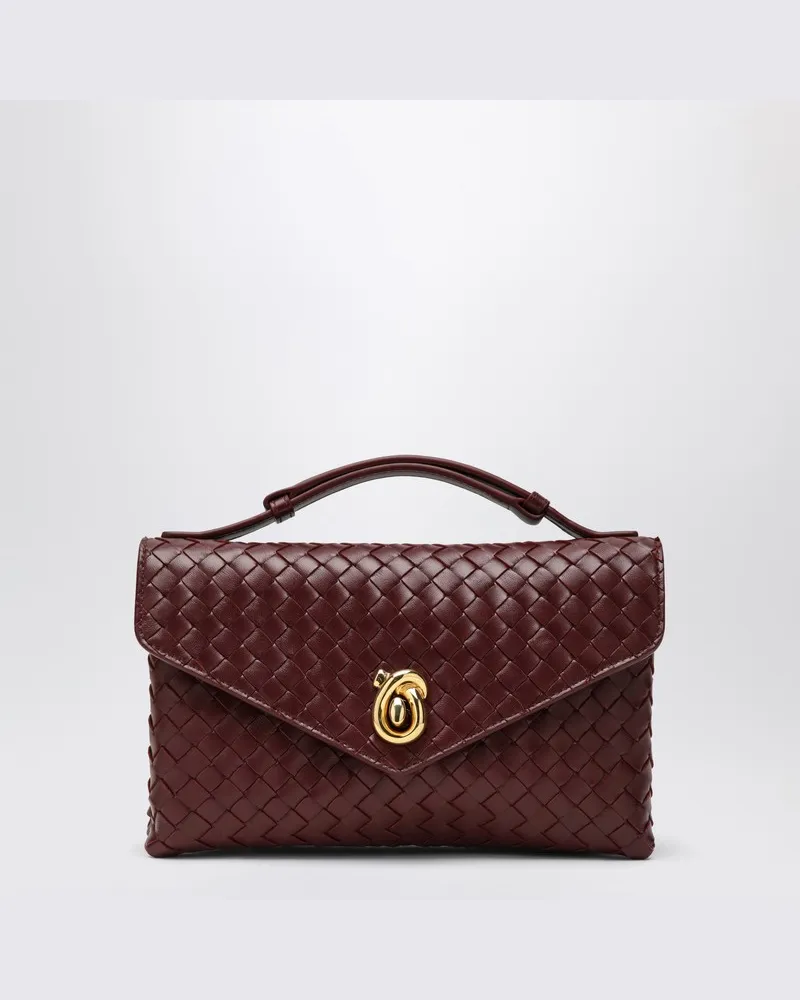Bottega Veneta Knot Lock Barolo Tasche Rot