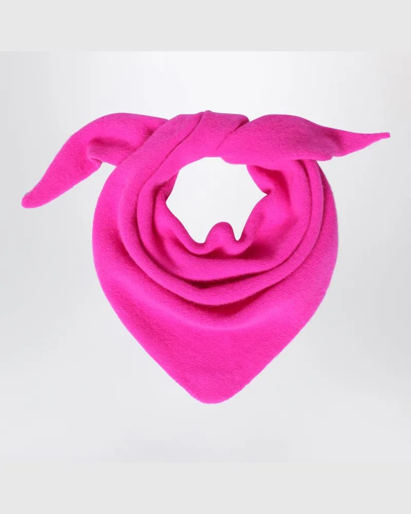 Le Bonnet Bandana aus Wolle und Caregora in Poppy Pink Pink