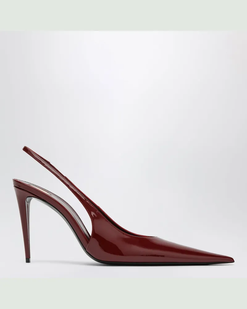 Saint Laurent Slingback-Pumps Guermantes aus Lackleder in Rot Red