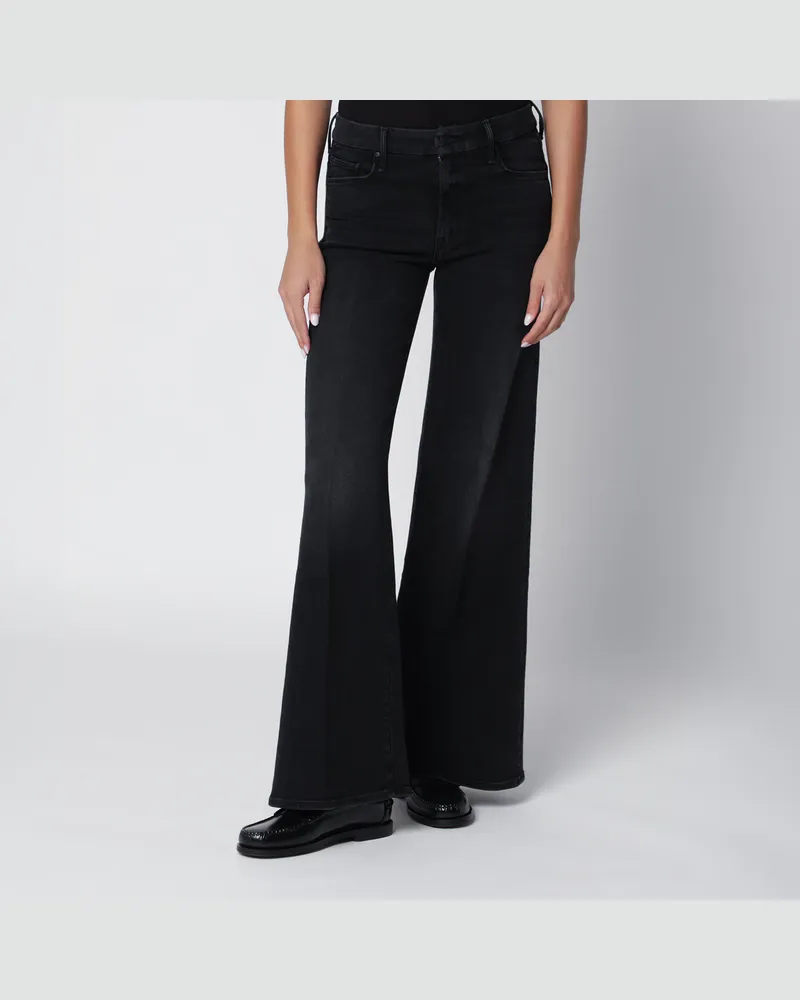 Mother Schwarze Schlagjeans Spiked Hair Black
