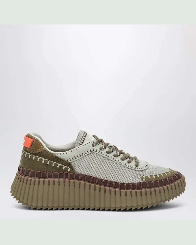 Chloé Nama Sneaker in Militärgrün Green