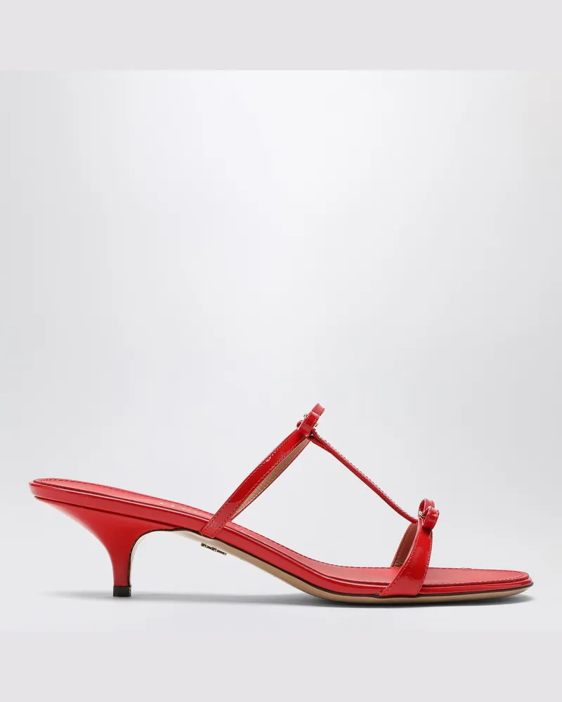 Ferragamo Flammenrotes Mini Bow Sandalen Red