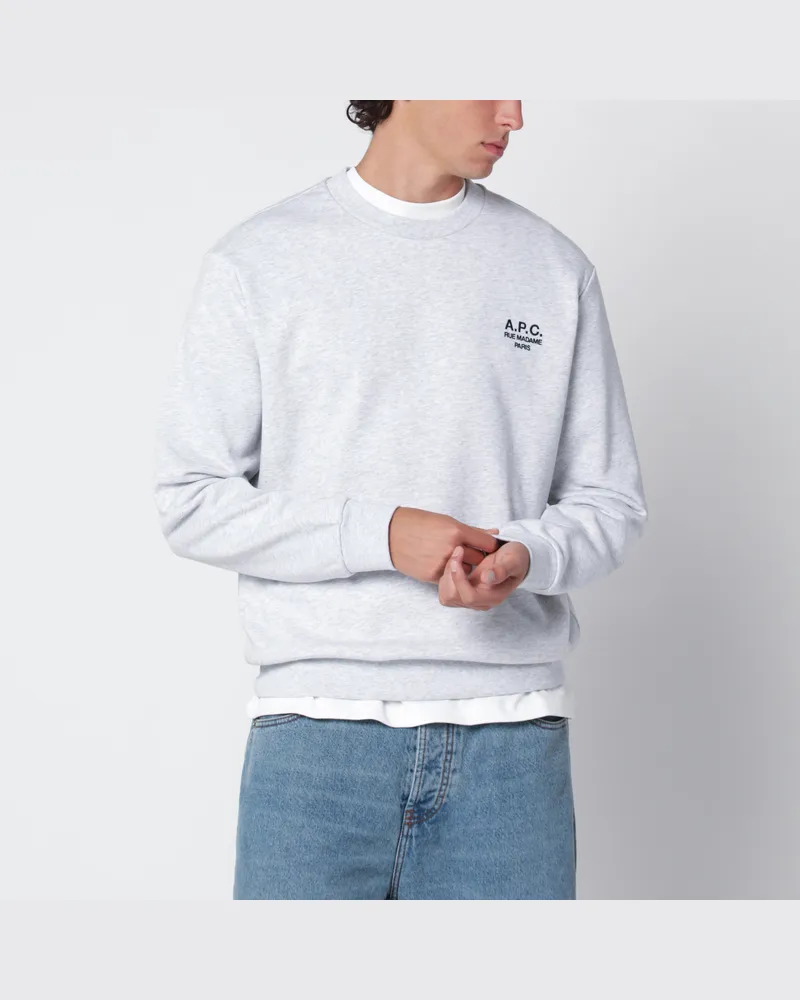 A.P.C. Rue Madame Sweatshirt aus grauer Baumwolle Grey