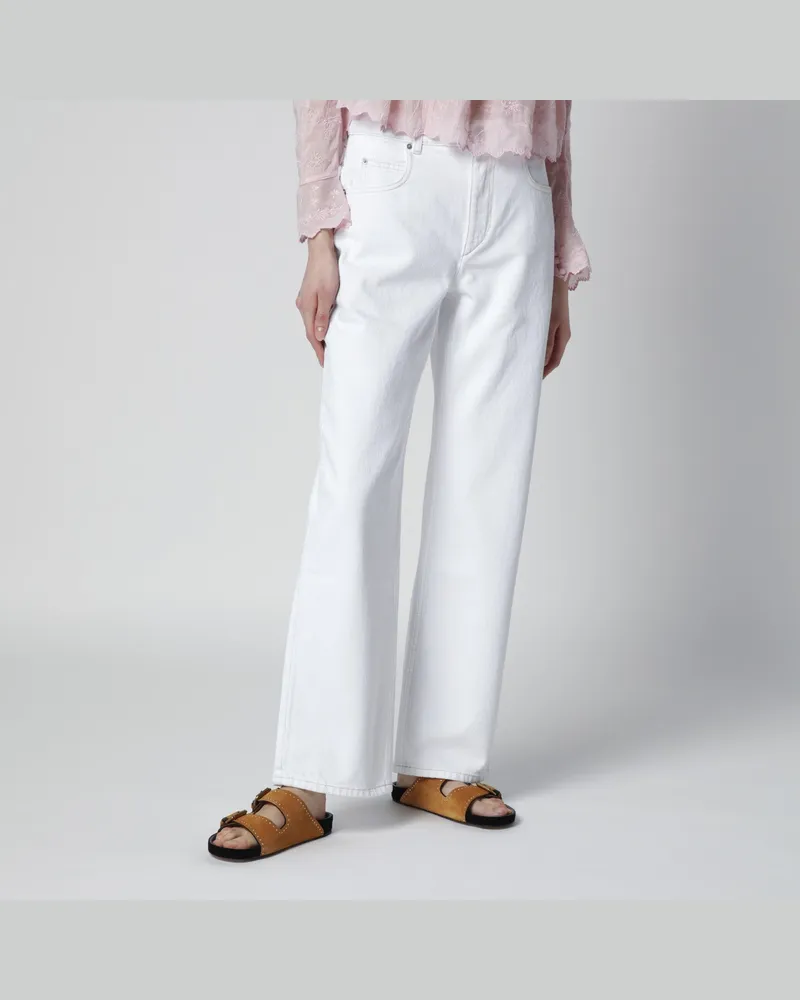 Isabel Marant Weiße Dromie-Hose Beige