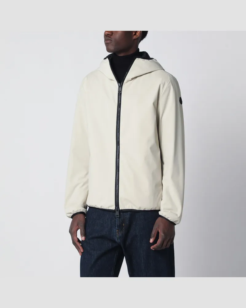 Moncler Kurze Daunenjacke mit Kapuze Batisse in Beige 