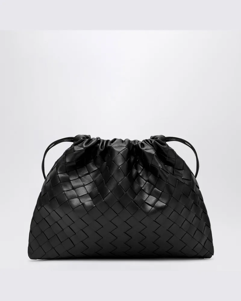 Bottega Veneta Mittlerer schwarzer Intrecciato Dustbag Black