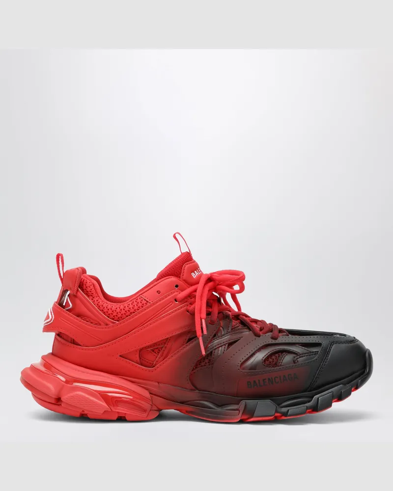 Balenciaga Track Gradient Sneakers aus rotem und schwarzem Polyurethan Red