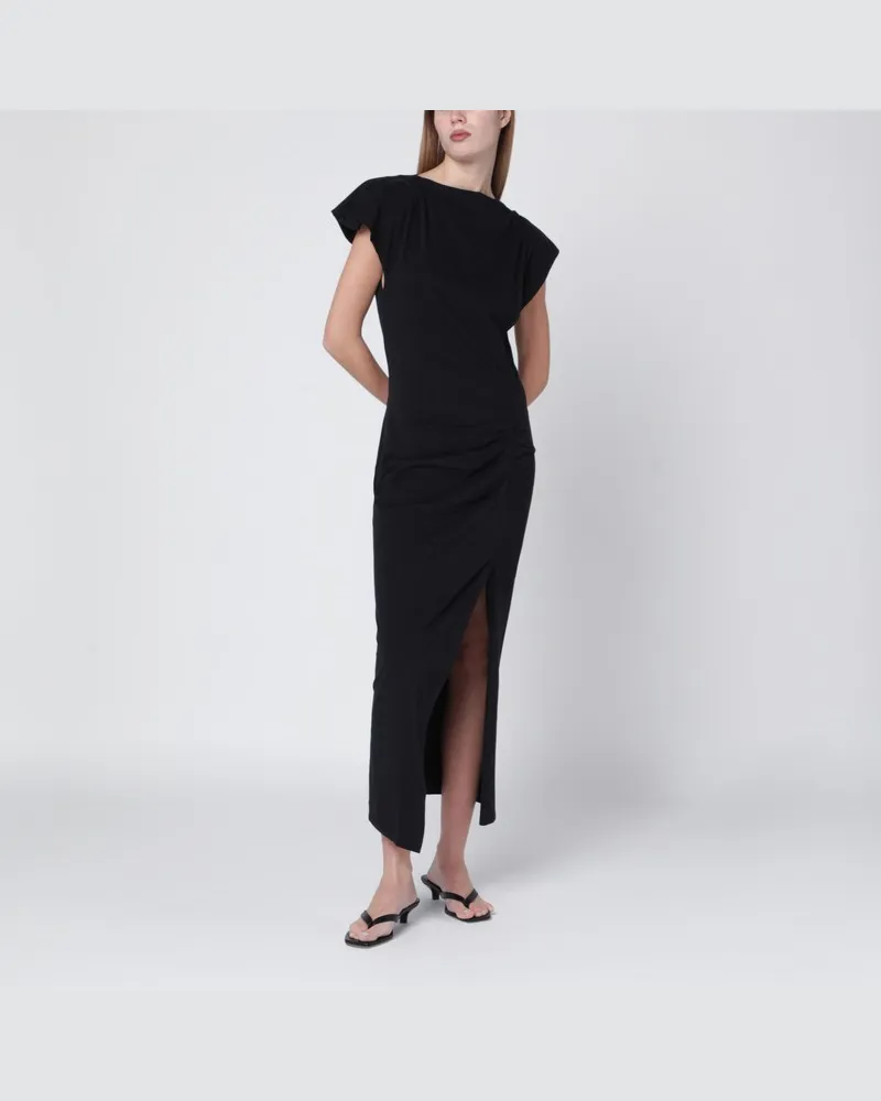 Isabel Marant Langes schwarzes Nadela-Jersey-Kleid Schwarz