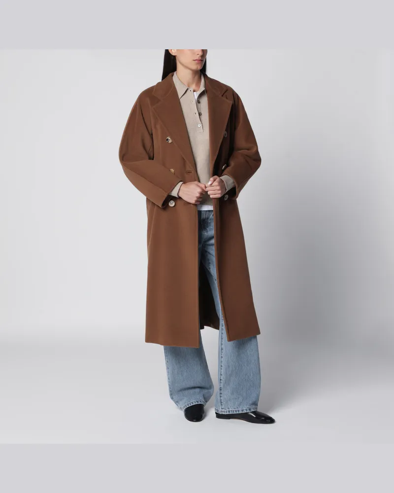 Max Mara 101801 Icon Coat in Tabakfarbe Brown