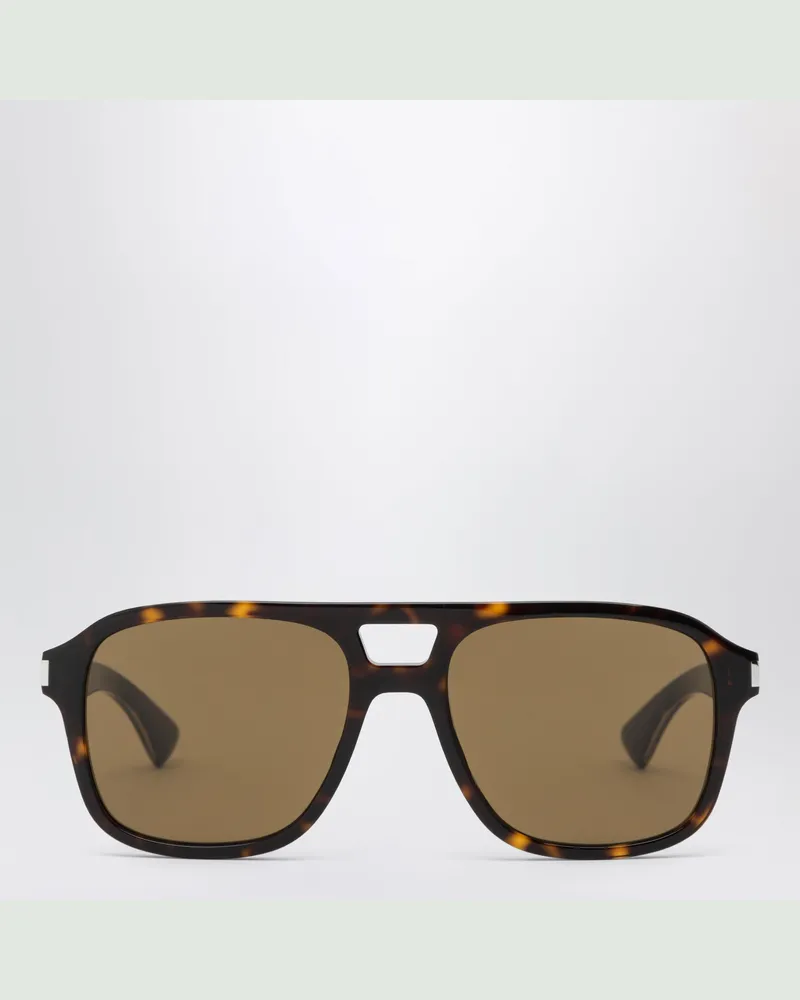 Saint Laurent SL 881 Aviator-Sonnenbrille in Havana-Schildpatt Brown
