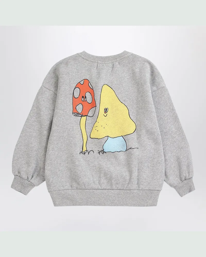 BOBO CHOSES Mush Monster Duo Sweatshirt aus grauer Baumwolle Grey