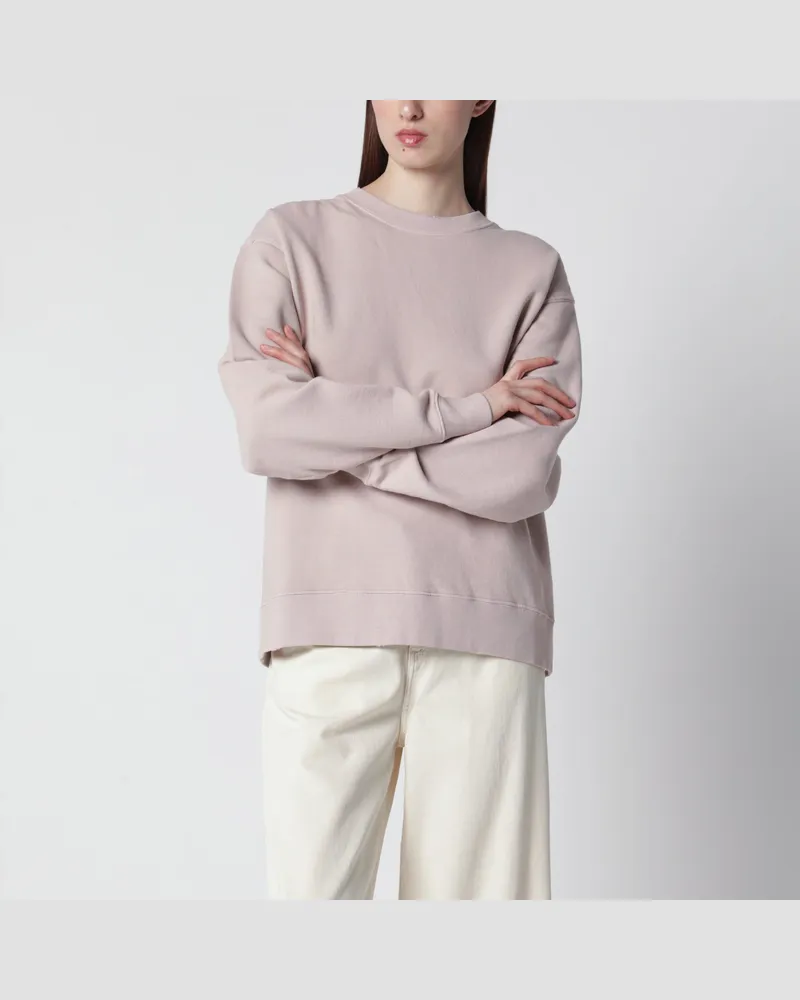 Golden Goose Rosa Sweatshirt mit Rundhalsausschnitt aus Baumwolle Pink