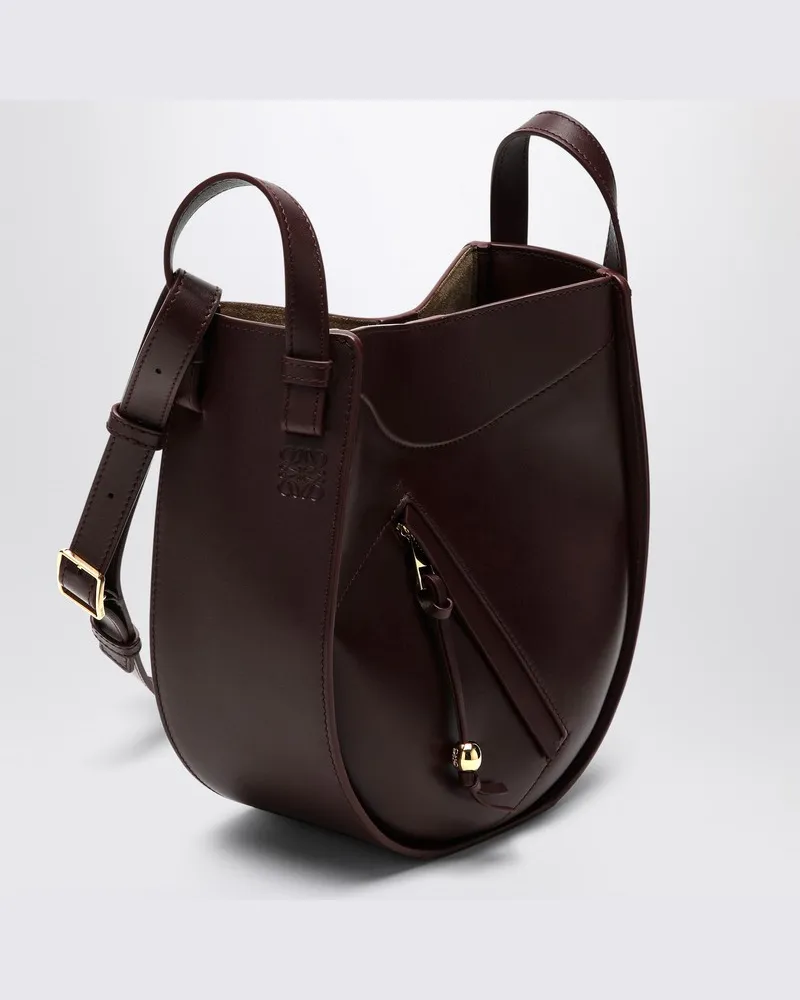 Loewe Dunkelburgunder kleine Hammock Tasche Burgunderrot