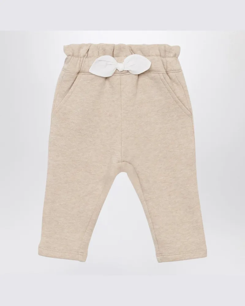 Chloé Beigefarbene Hose aus Baumwolle Beige
