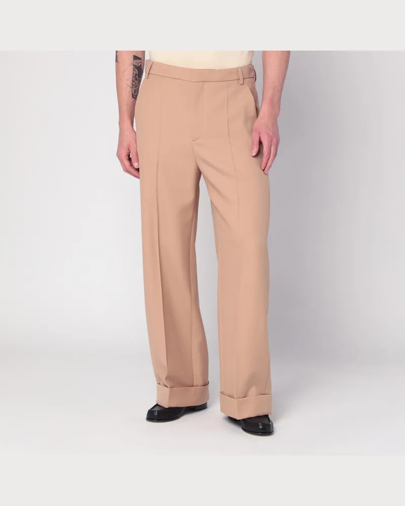 Valentino Garavani Kamelbraune Wollhose Beige