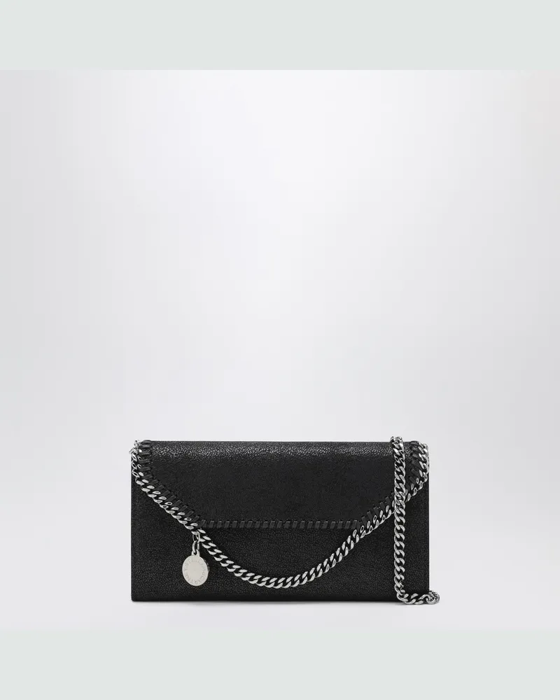 Stella McCartney Falabella schwarze Crossbody-Geldbörse Black