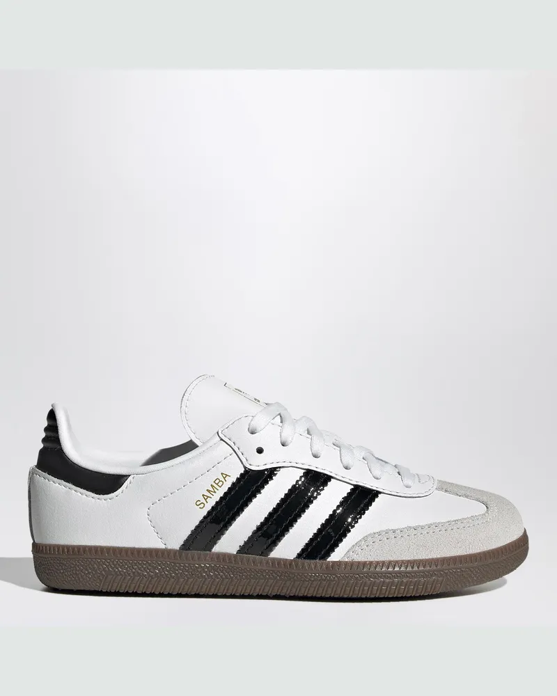 adidas Samba Sneakers weiss/schwarz mit elastischen Schnürsenkeln White