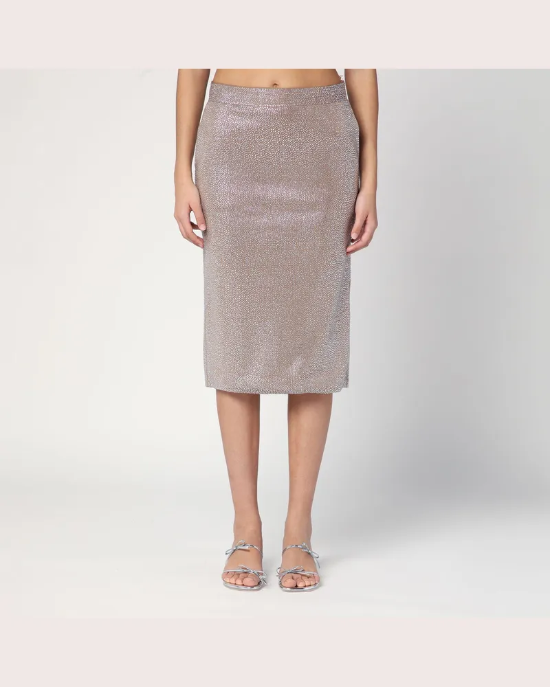 Giuseppe di Morabito Midirock mit silberfarbenen Strasssteinen Metal