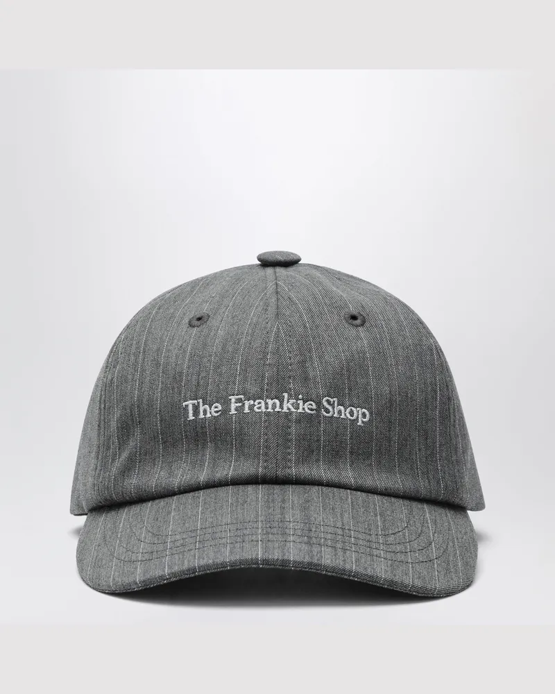 FRANKIE Shop Graue Frankie Kappe mit Nadelstreifen Grey