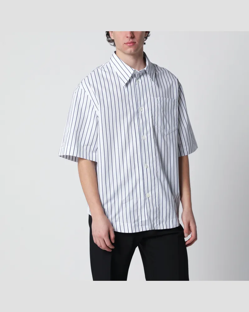 AMI Paris Weiß gestreiftes Hemd von Ami de Coeur White