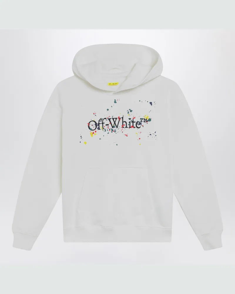OFF-WHITE Weißes Big Bookish Splat Logo Sweatshirt 