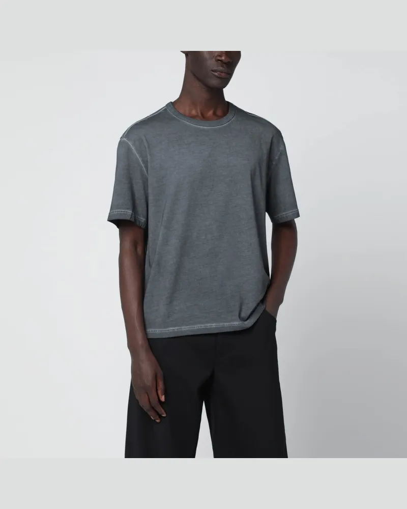 Séfr Mauro T-Shirt schwarz ausgewaschen aus Bio-Baumwolle Schwarz