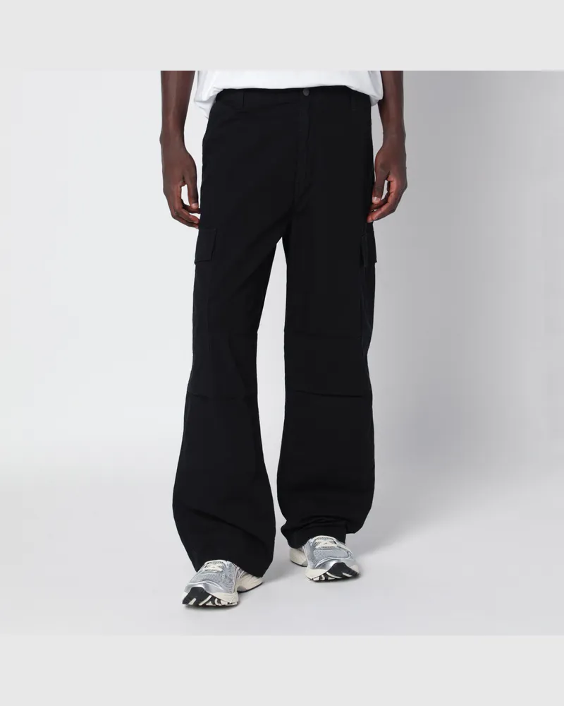 Carhartt WIP OG Schwarze Cargohose aus Baumwolle Black