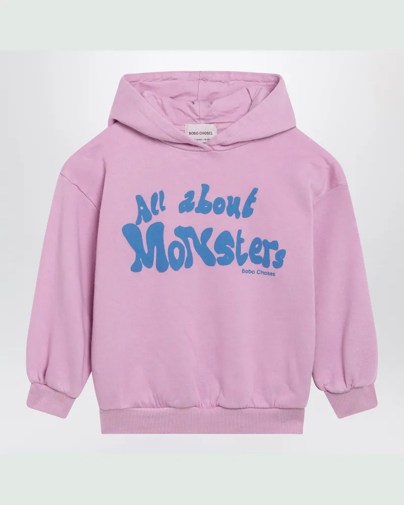 BOBO CHOSES Kapuzen-Sweatshirt All About Monsters in Pink Pink