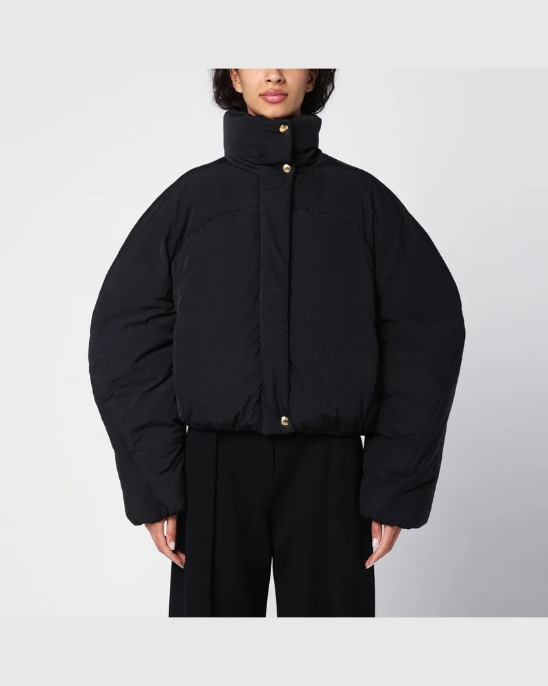 Jacquemus Schwarze Bomberjacke La doudoune courte Caraco Schwarz