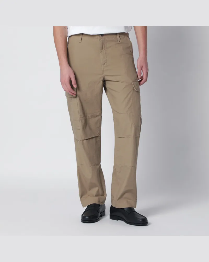 Carhartt WIP Hellbraune Cargo-Hose in regulärer Passform Beige