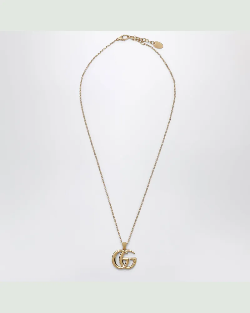 Gucci GG Marmont Halskette mit goldfarbenem Double-G-Anhänger Metal