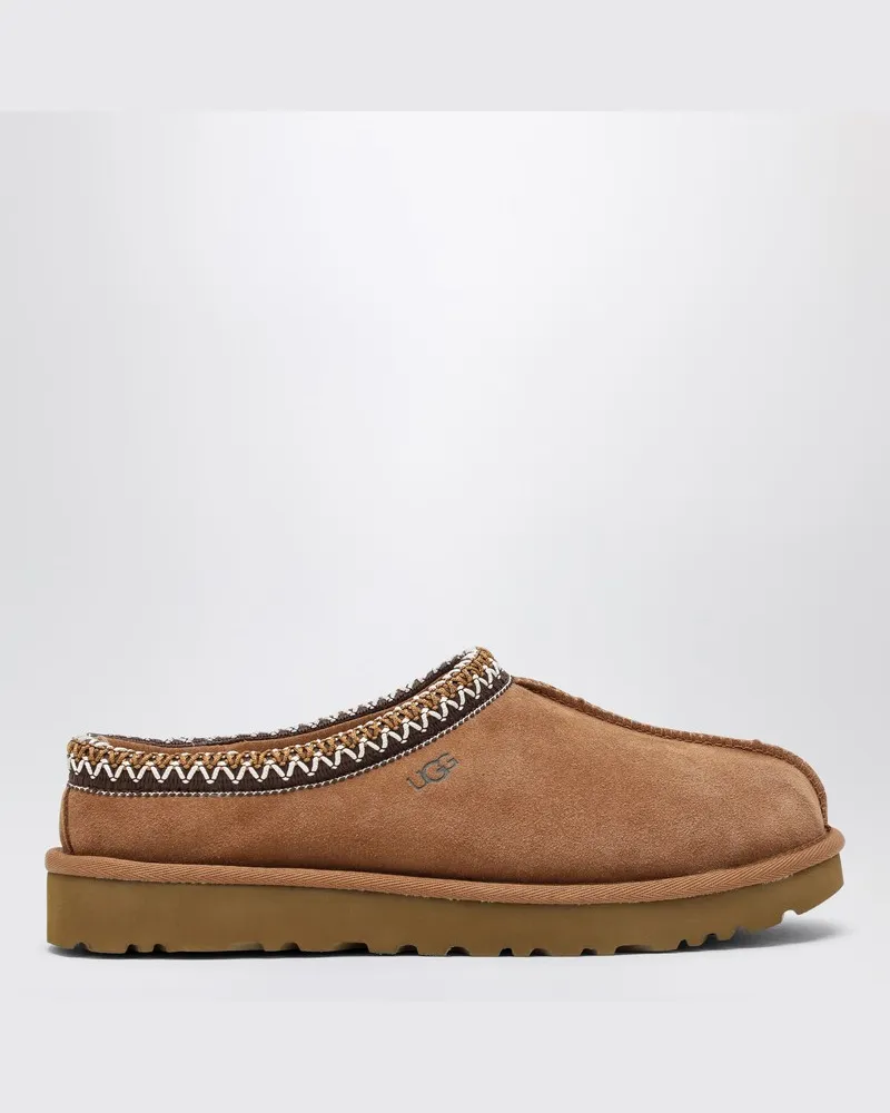 UGG Kastanienbrauner Hausschuh Tasman aus Leder Braun