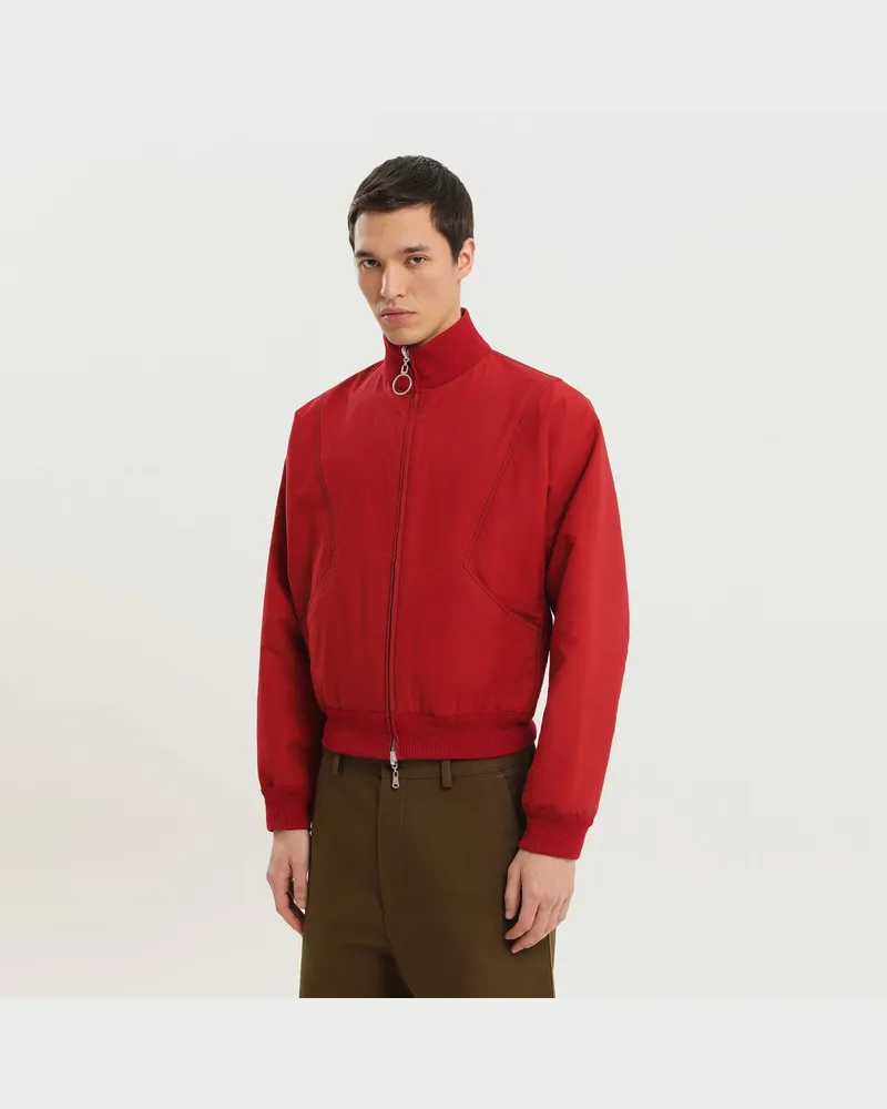 1989 STUDIO Rote und schwarze wendbare Jacke Red