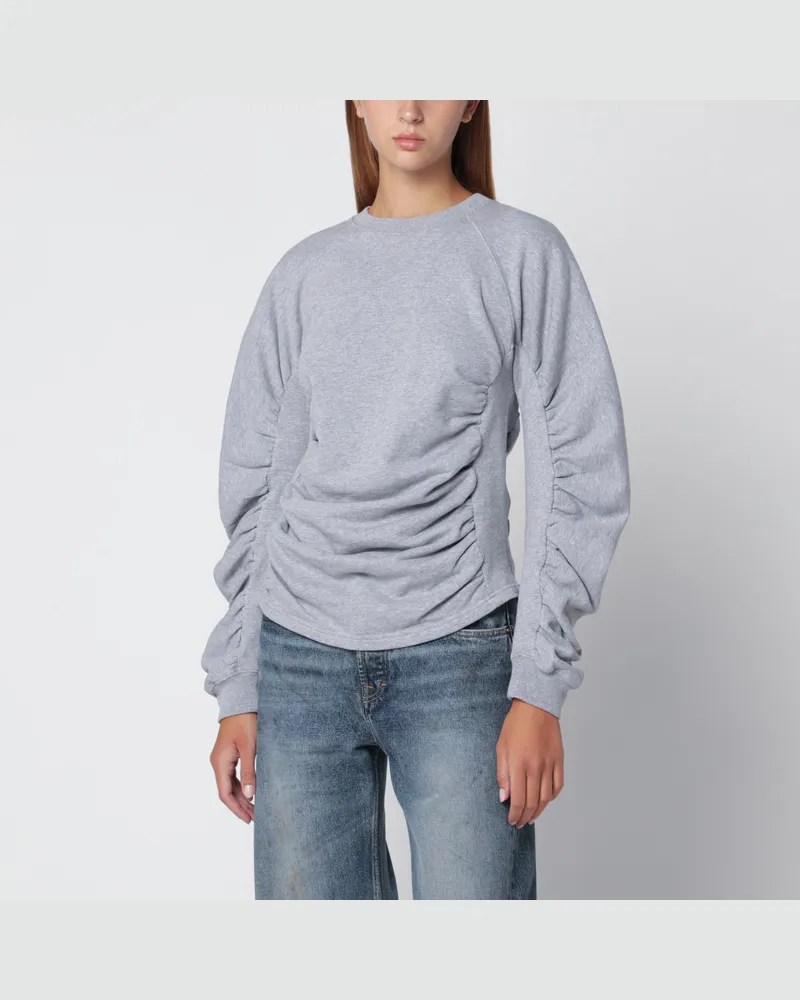J.W.Anderson Graues meliertes Sweatshirt aus Baumwolle Grey
