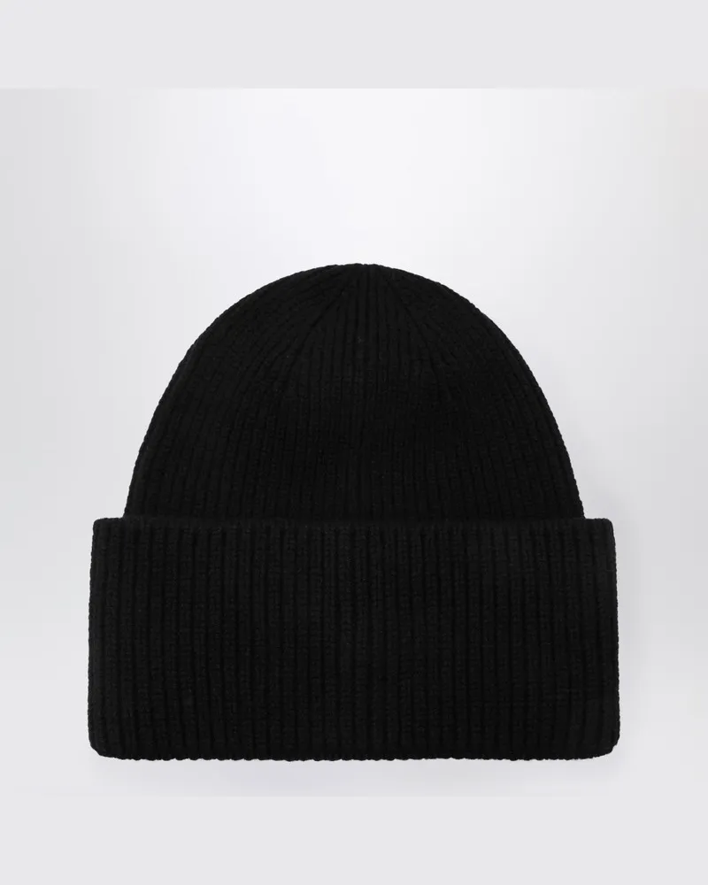 Destin Schwarze Mütze aus Wolle und Kaschmir Schwarz