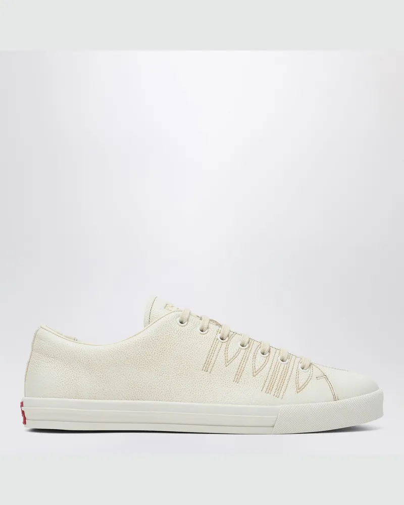 Prada Sneakers in Talkfarbe aus Leder White
