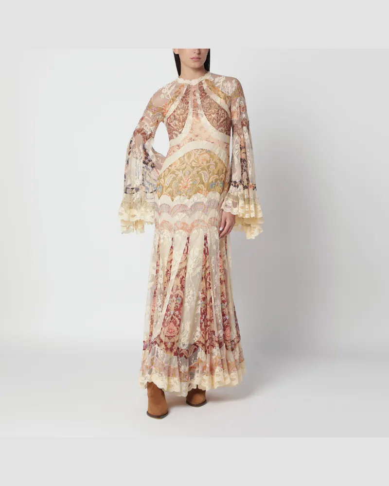 Zimmermann Valiant Seidenabendkleid Multicolor