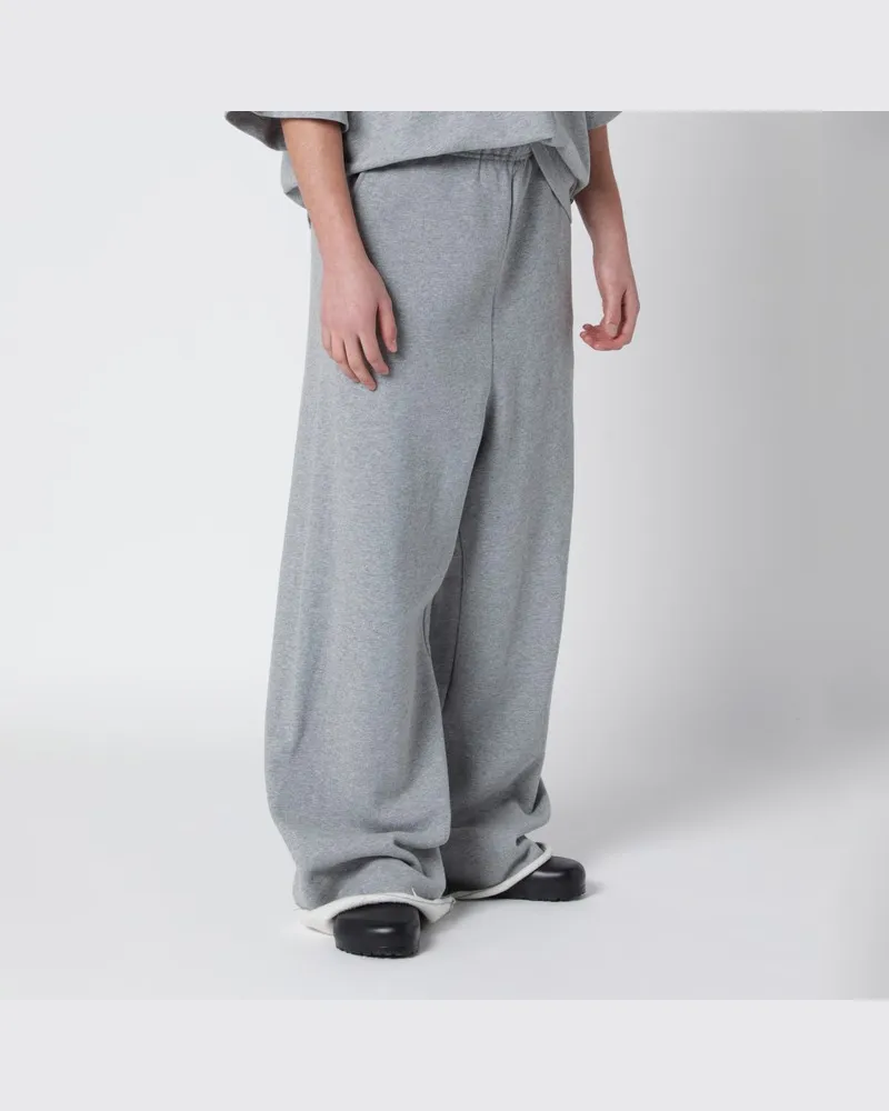 Entire Studios Schwarze weite Baumwoll-Jogginghose Grau
