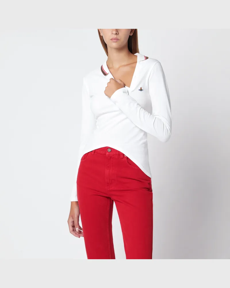 Vivienne Westwood Glory weißes Baumwoll-Poloshirt White