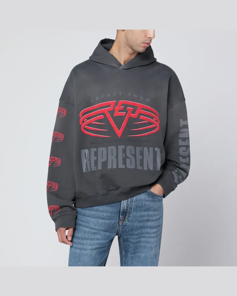 REPRESENT Wendbarer Living Legacy Tour Pullover in Grau Grey