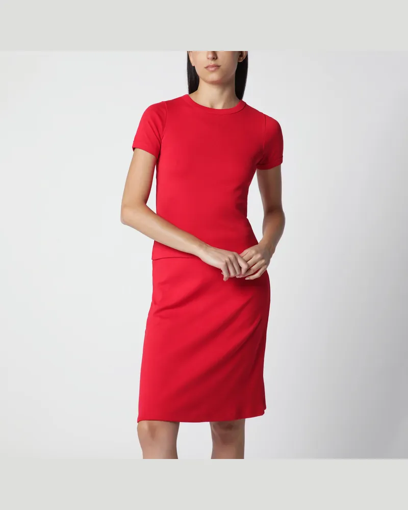 Flore Flore Rotes Car Tee T-Shirt aus Bio-Baumwolle Red