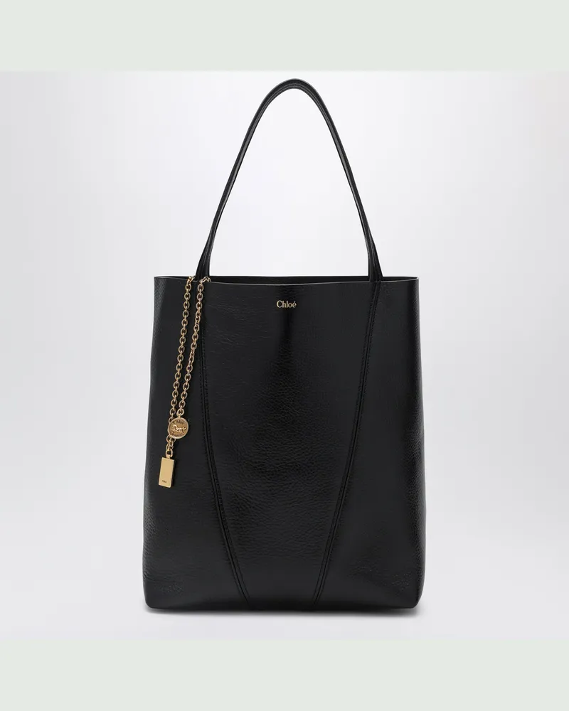 Chloé Spin chwarz mittelgroße Tote Bag Blue