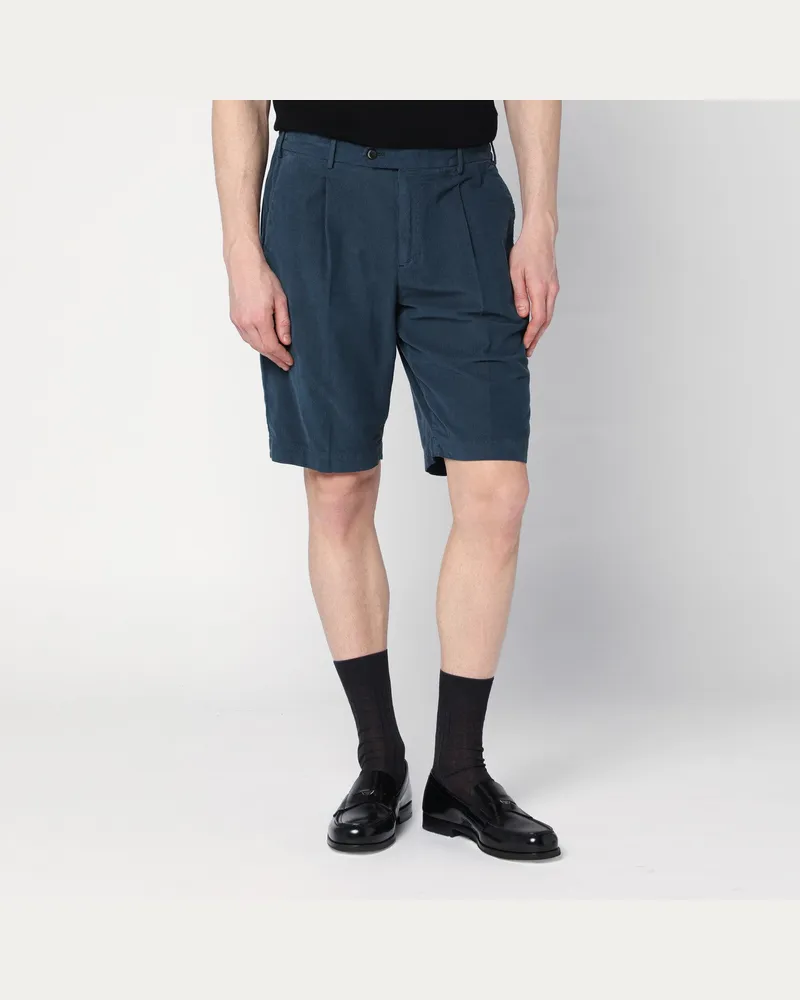 PT TORINO Bermuda-Shorts in Blau aus Baumwolle 