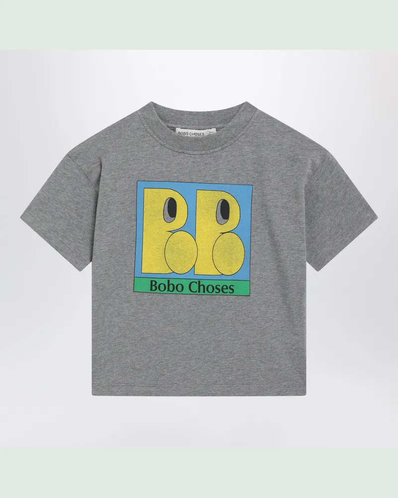 BOBO CHOSES Graues T-Shirt aus Baumwolle Grey