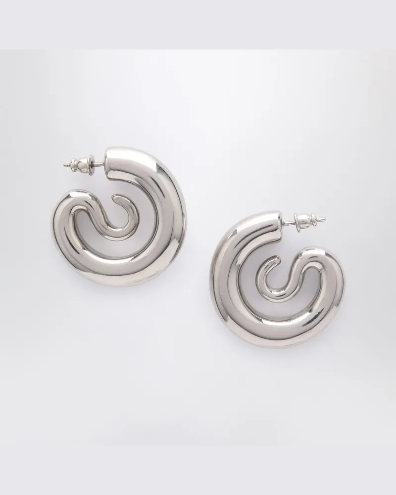 PANCONESI Kleine Serpent Hoops Ohrringe in Silber Metallisch